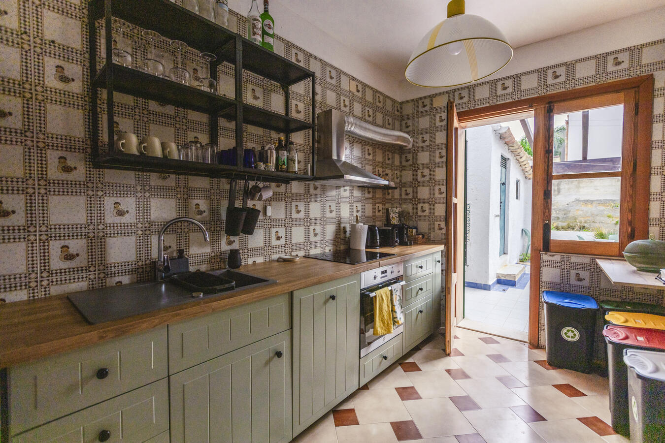 Few steps from the kitchen to the lovely terrace