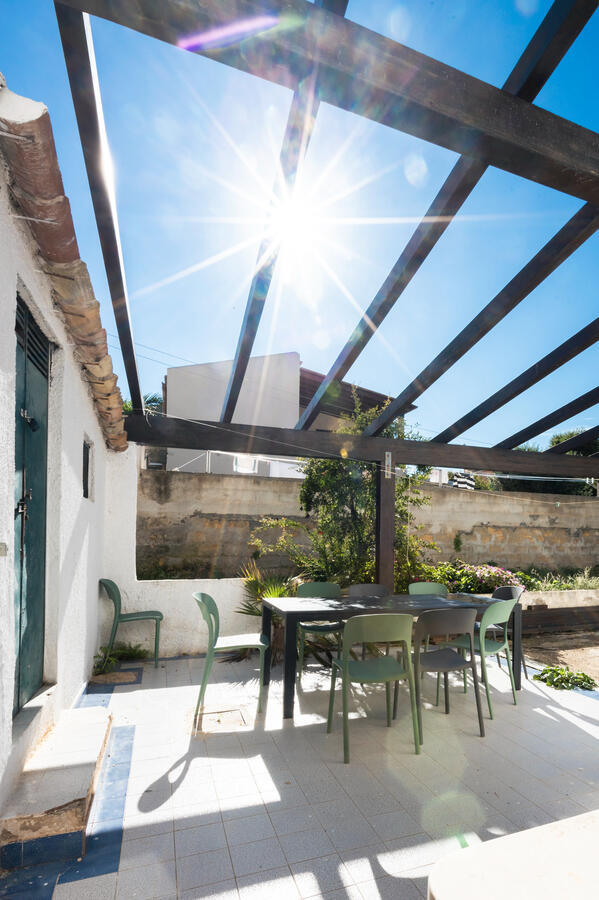Sunny terrace Have a nice breakfast on the terrace in Stagnone Kite Lodge