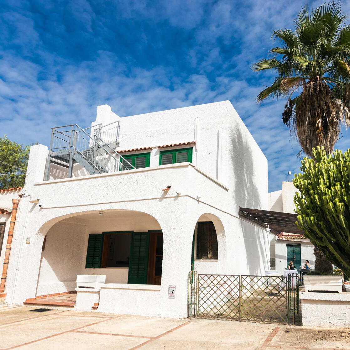Rooftop terrace with panoramic views over Lo Stagnone kite lagoon in Sicily